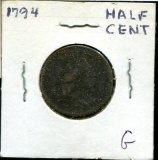 U.S. 1794 Half Cent.