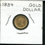 U.S. Gold Dollar. 1884.