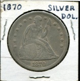 U.S. Silver Dollar 1869.