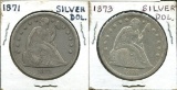 U.S. Silver Dollar Lot of Two.