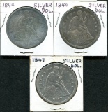 U.S. Silver Dollar Lot of Three.