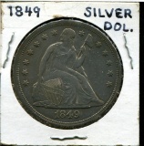 U.S. Silver Dollar. 1849.