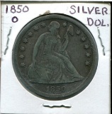 U.S. Silver Dollar. 1850-O