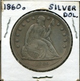 U.S. Silver Dollar. 1860-O.