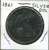 U.S. Silver Dollar. 1861.