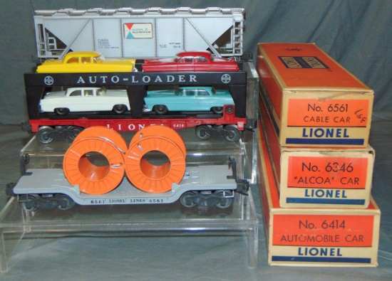 3 Nice Boxed Lionel Freight Cars