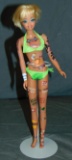 Custom Goldie Hawn Painted Laugh In Barbie Doll