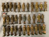 32 Grey Iron Dime-Store Soldiers