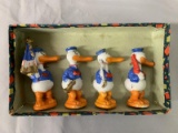 Donald Duck Bisque Comic Character Figure Set