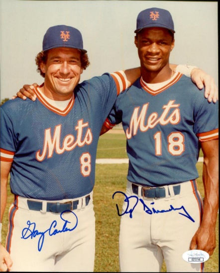 Gary Carter and Darryl Strawberry Signed.