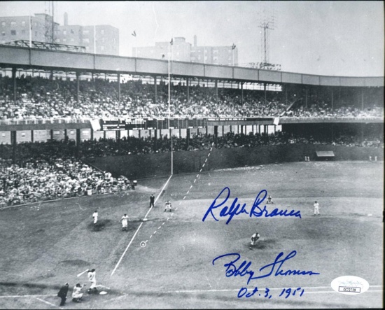 Bobby Thomson/Ralph Branca Signed Photo.