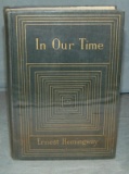 Ernest Hemingway. In Our Time. 1st Edition.
