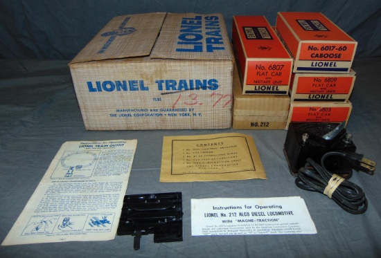 Super EMPTY Lionel USMC Set Boxes 1591