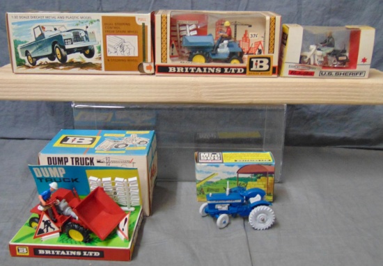 5 Boxed Britains Vehicles