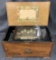 Swiss 12 Tune Music Box with Bells & Butterflies