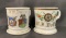 Lot of 2 Fraternal Shaving Mugs