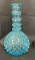 Turquoise Blue Hobnail Barber Bottle