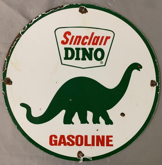 Sinclair Dino Gasoline Porcelain Advertising Sign