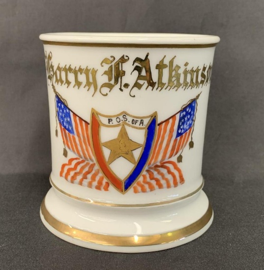 Fraternal Shaving Mug Patriotic Order Sons America