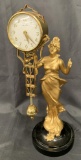 Linden 8 Day Figural Swinger Clock