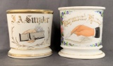 Lot of 2 Occupational Shaving Mugs