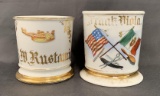 Lot of 2 Occupational Shaving Mugs