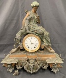 Seth Thomas & Sons Figural Mantle Clock