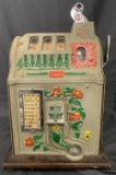 5 Cent Mills Jackpot Poinsettia Slot Machine