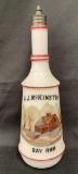 Personalized Milk Glass Barber Bottle