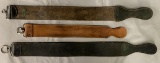 Lot of 3 Leather Barber Strops