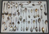 Sterling And Other Souvenir Spoons.