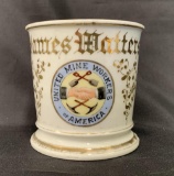 Fraternal Shaving Mug, United Mine Workers