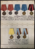 Eight Military Medals.