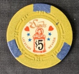 Rare. Sands Casino Five Dollar Chip.