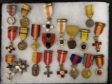 Tray Lot of Medals.