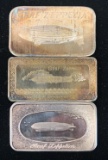 (3) Graf Zeppelin Silver Ingots