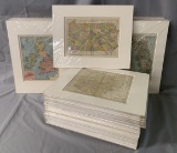 Lot of (50) Matted Maps.