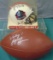 2 Piece Autographed Football Lot