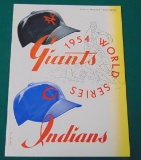 1954 World Series Program.