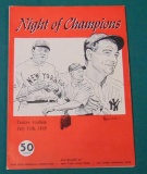 Scarce 1949 Night of Champions Program.