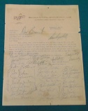 1950's Signed Dodgers Letter.