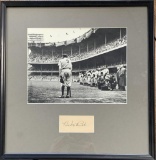 Babe Ruth Signed Cut Signature Display