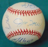 1996 NY Yankees Team Signed Baseball