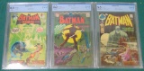 Lot of Three Batman Graded Comics.