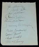1943 N.Y. Yankees Championship Autographs.