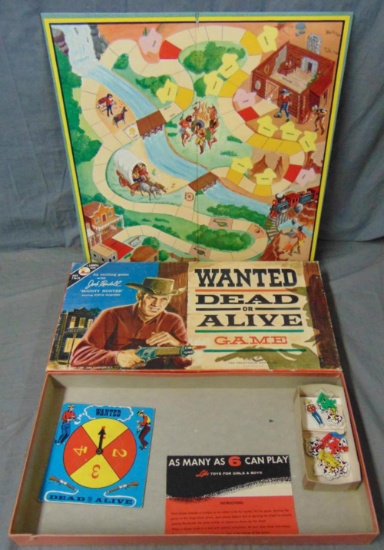 Wanted Dead or Alive.. Western Board Game.