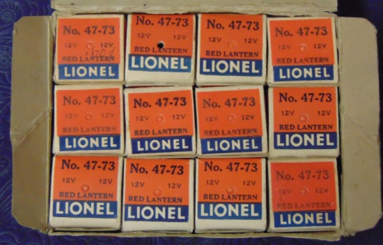 Scarce Dealer Box 47-73 Bulb/Lantern Sets