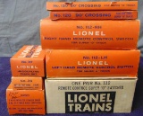 8 Boxed Lionel Super O Track Items