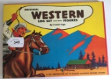 Early and Scarce Lincoln Log Western Set in Box.