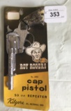 Roy Rogers. Kilgore Cap Pistol on Card.